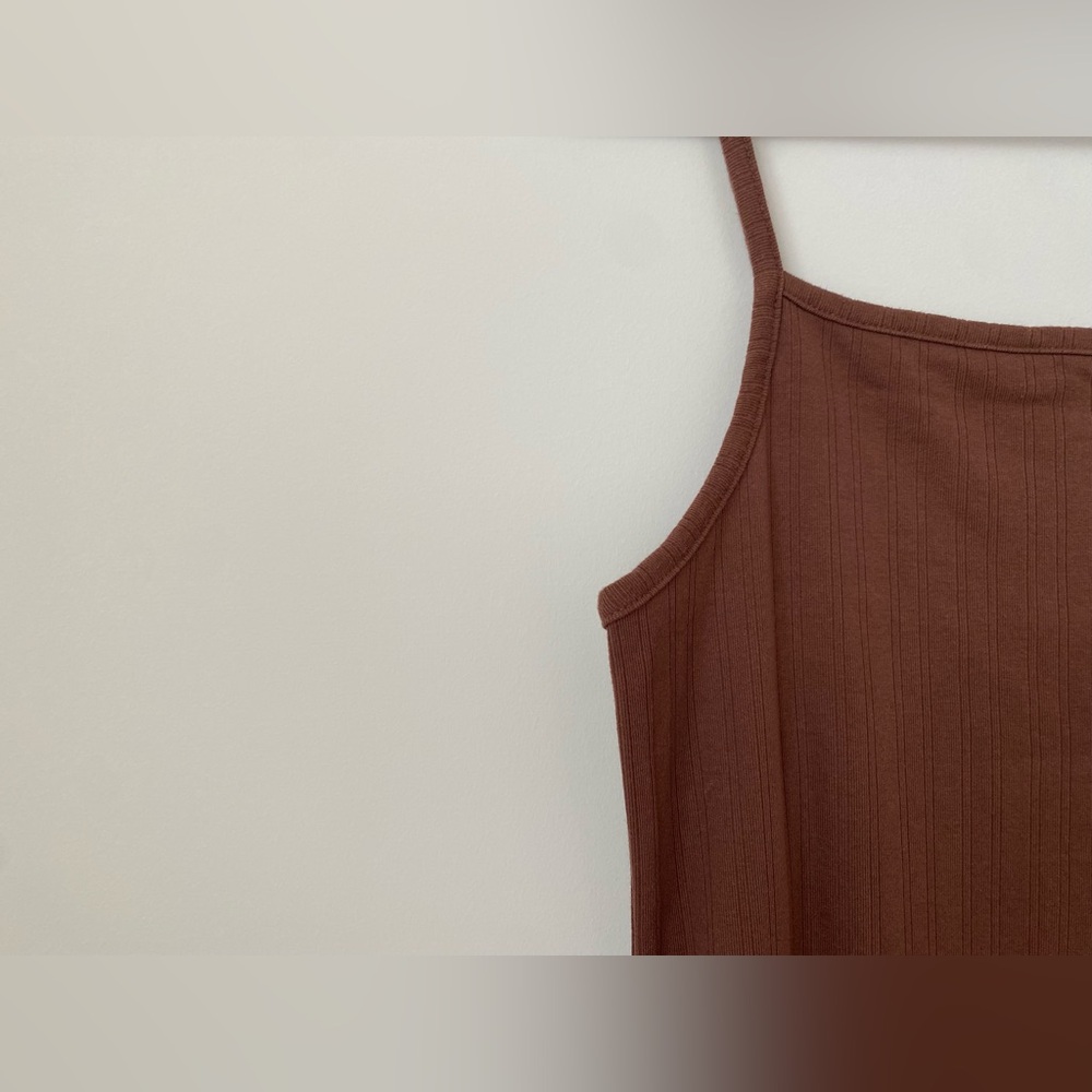 Brown Ribbed Dress! - Picture 2 of 4